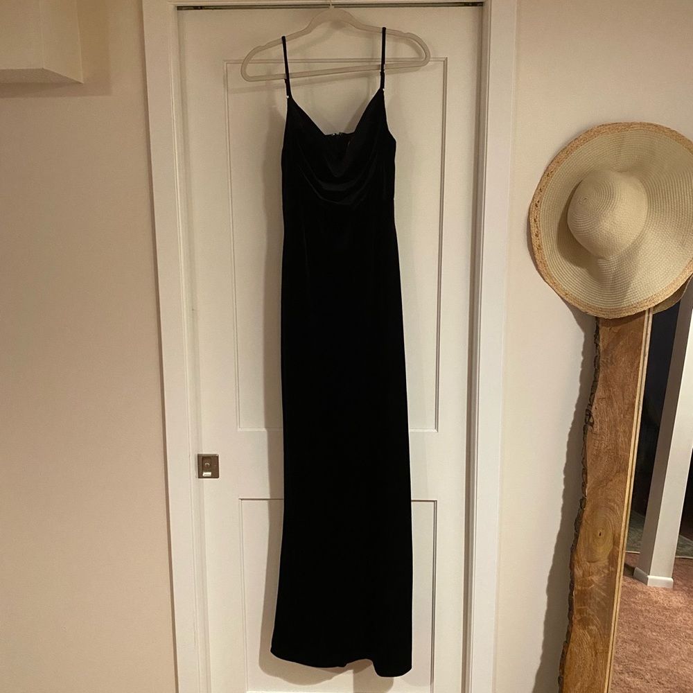 Revelry Skye Black Velvet Dress